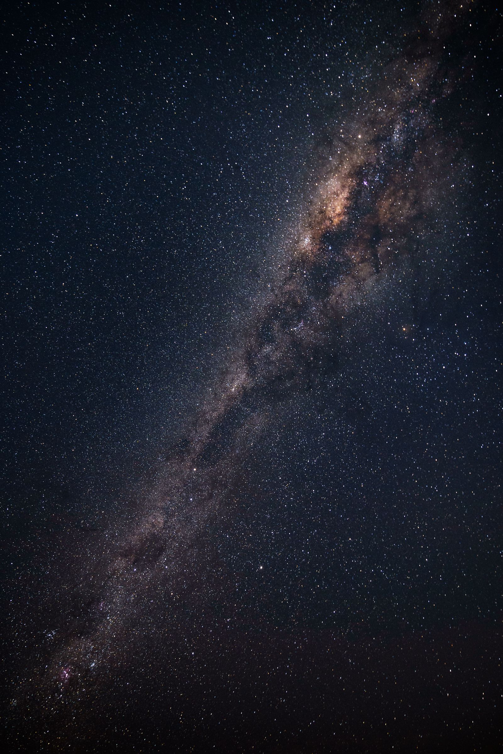 Vía Láctea visible en el cielo del norte de Chile